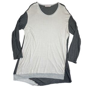 Pete & Greta Johnny Was‎ Colorblock Asymmetrical Lagenlook long sleeve Top XL